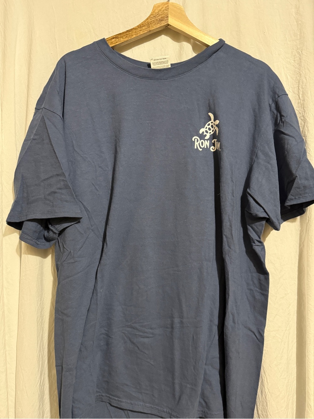 Ron Jon Slate Blue Short Sleeve Tee with Turtle Logo